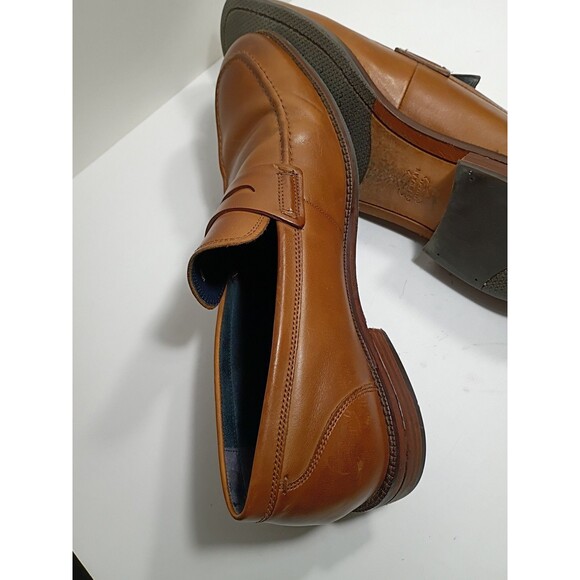 Cole Haan Mens British Tan Leather Penny Loafers C29038 Size 10M Slip On Shoes
